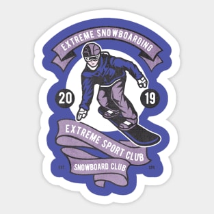 Extreme Snowboarding Sticker